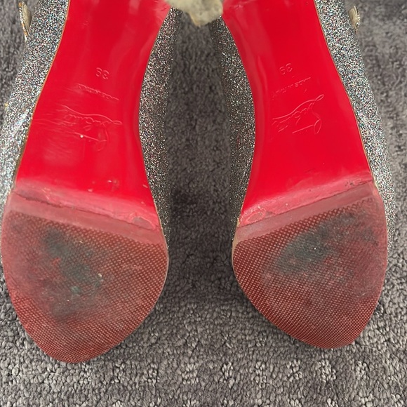 Christian Louboutin Glitter Platform Mary Janes size 39 - Picture 13 of 13